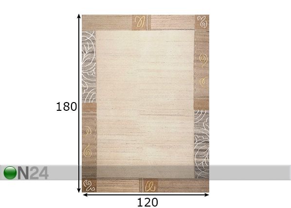 Vaip Nakarta 120x180 cm mõõdud