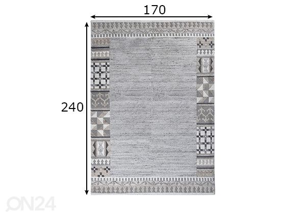 Vaip Nakarta 170x240 cm mõõdud