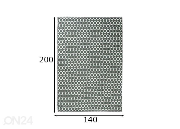 Vaip Narbonne 140x200 cm mõõdud