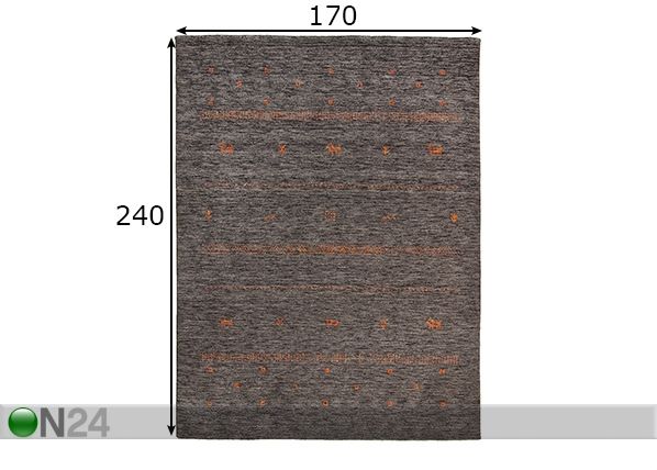 Vaip Nashville 170x240 cm mõõdud