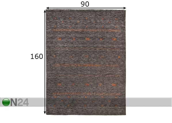 Vaip Nashville 90x160 cm mõõdud