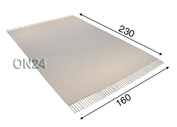 Vaip naturaalvalge 160x230 cm mõõdud