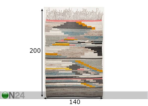 Vaip Nomadic-Design 140x200 cm mõõdud