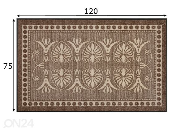 Vaip Ornamentalli 75x120 cm mõõdud