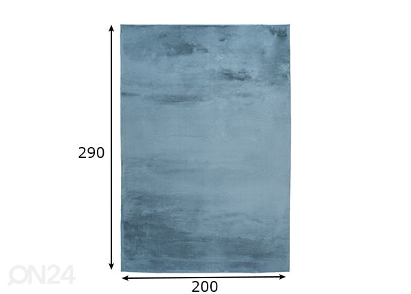 Vaip Paradise Blue 200x290 cm mõõdud