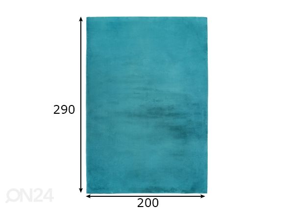 Vaip Paradise Petrol 200x290 cm mõõdud