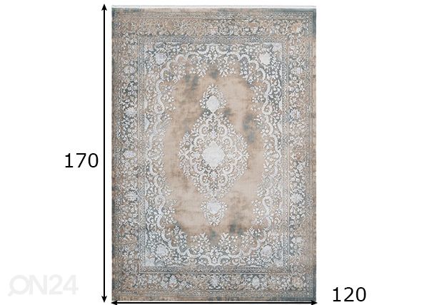 Vaip Pierre Cardin Orsay Beige 120x170 cm mõõdud
