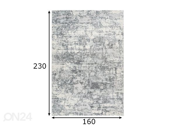 Vaip Pierre Cardin Paris Silver 160x230 cm mõõdud