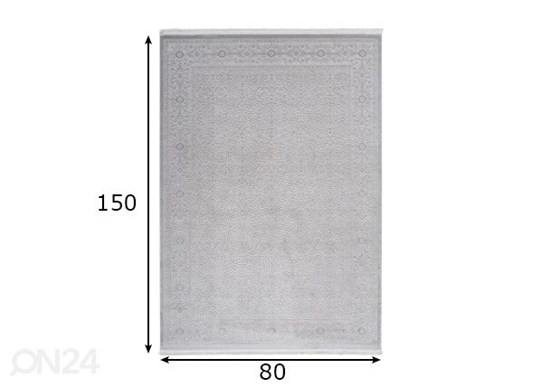 Vaip Pierre Cardin Silver 80x150 cm mõõdud