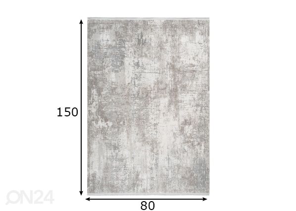 Vaip Pierre Cardin Silver Opera 80x150 cm mõõdud