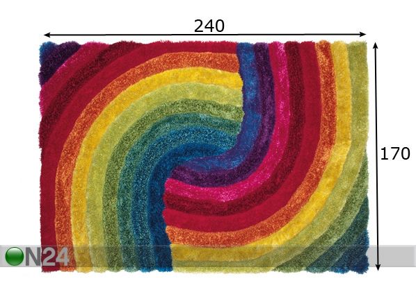 Vaip Prisma 170x240 cm mõõdud