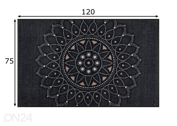 Vaip Purnima 75x120 cm mõõdud