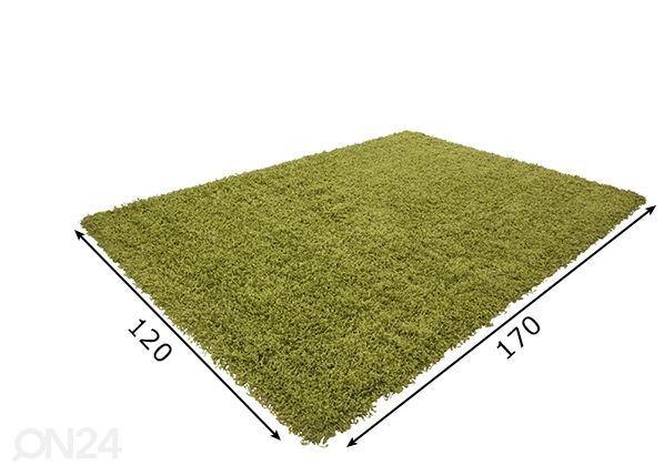 Vaip Relax Green 120x170 cm mõõdud