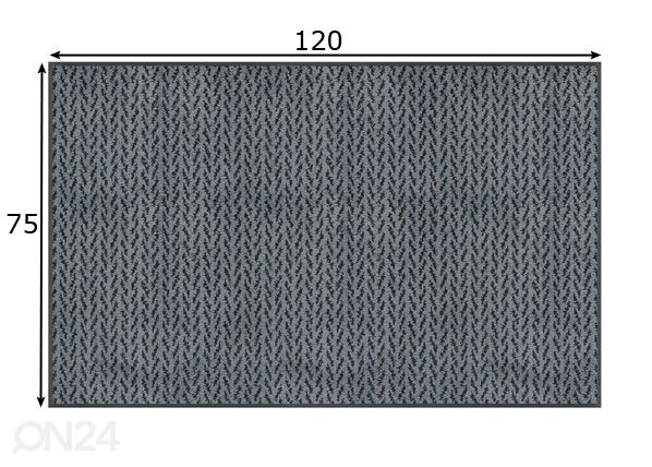 Vaip Revive Duo Denim 75x120 cm mõõdud