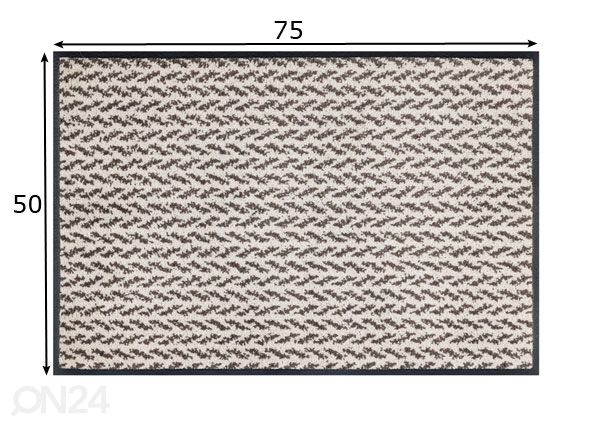 Vaip Revive Duo Latte 50x75 cm mõõdud