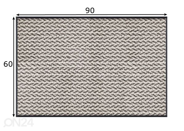Vaip Revive Duo Latte 60x90 cm mõõdud