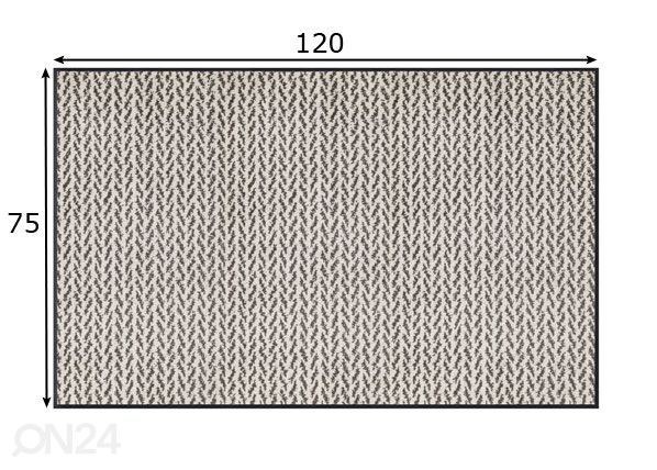 Vaip Revive Duo Latte 75x120 cm mõõdud
