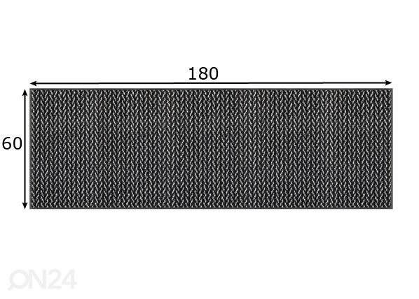 Vaip Revive Duo Pepper 60x180 cm mõõdud