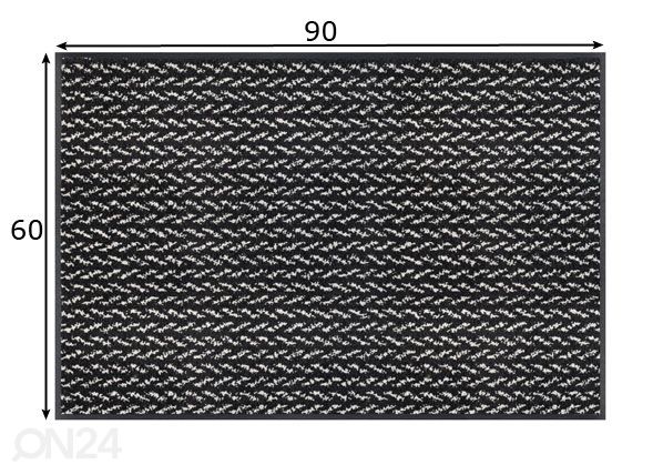 Vaip Revive Duo Pepper 60x90 cm mõõdud