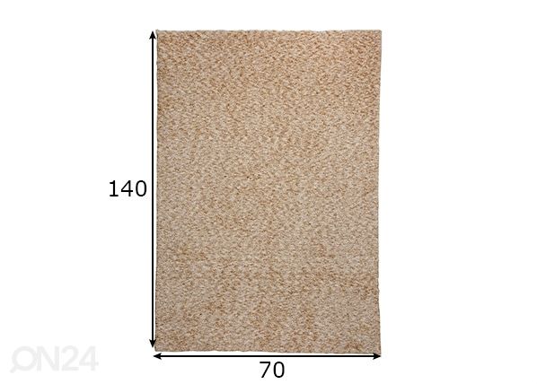 Vaip Rissani 70x140 cm mõõdud