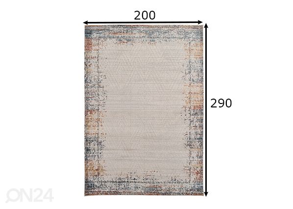 Vaip Rome 200x290 cm mõõdud
