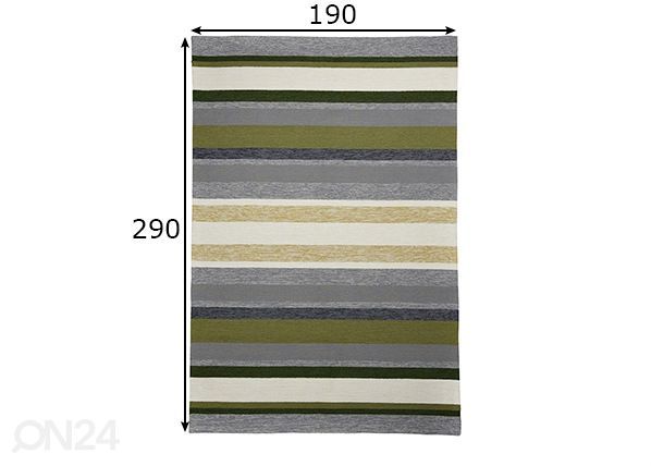 Vaip Rosetta 190x290 cm mõõdud