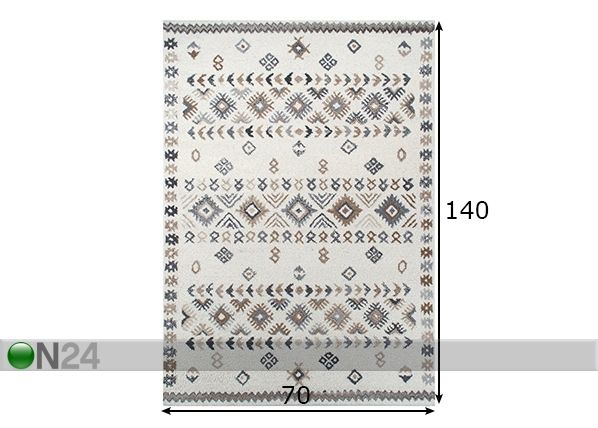 Vaip Royal Berber 70x140 cm mõõdud
