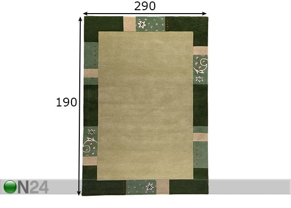 Vaip Royal Ganges 190x290 cm mõõdud