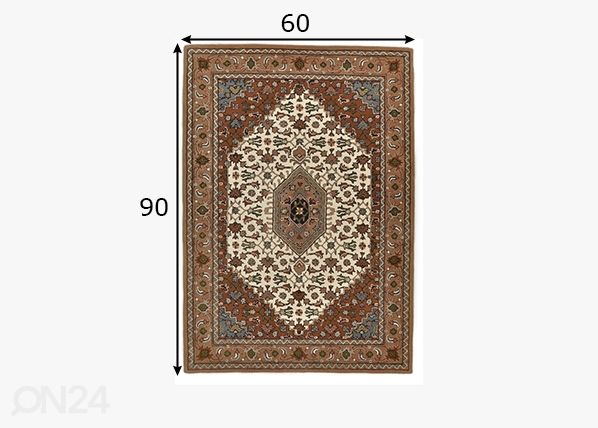 Vaip Royal Persian, 60x90 cm beež mõõdud