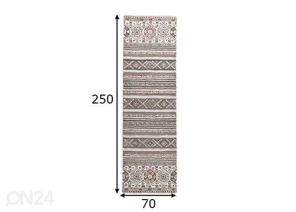 Vaip Royal Schaal, 70x250 cm naturaalne mõõdud