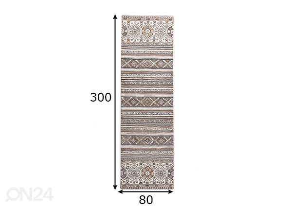 Vaip Royal Schaal, 80x300 cm naturaalne mõõdud