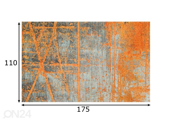 Vaip Rustic 110x175 cm mõõdud