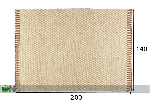Vaip Safir 140x200cm mõõdud