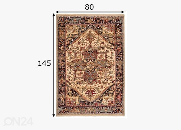 Vaip Saharna, 80x145 cm beež mõõdud