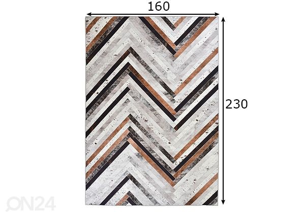 Vaip Serena 160x230 cm mõõdud