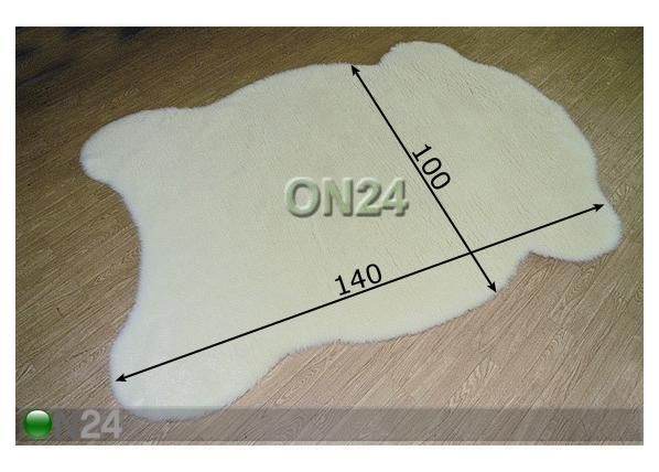 Vaip Shaggy 100x140 cm mõõdud