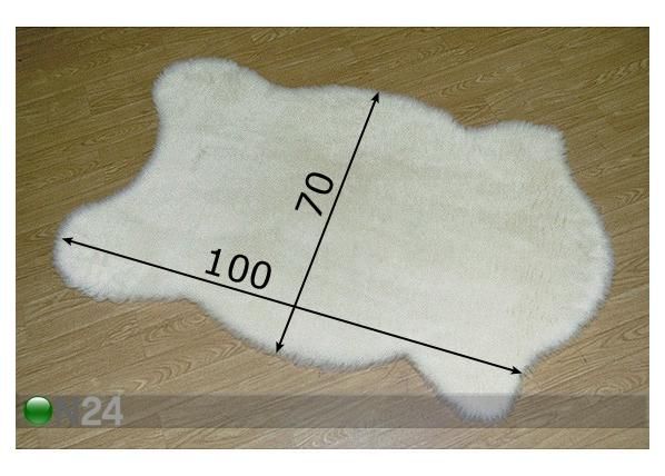 Vaip Shaggy 70x100 cm mõõdud