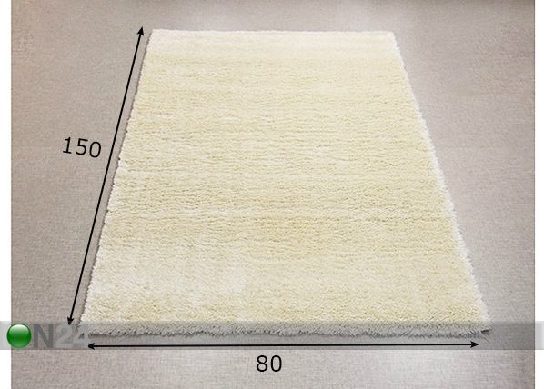 Vaip Shaggy Lama 80x150 cm mõõdud