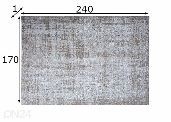 Vaip Simon 170x240 cm mõõdud