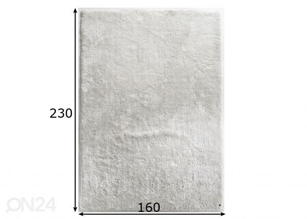 Vaip Soft 160x230 cm mõõdud