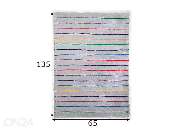 Vaip Soft Hidden Stripes 65x135 cm mõõdud