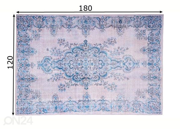 Vaip Sonja Natural Blue mõõdud