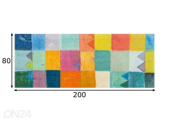 Vaip Sonnenstadt 80x200 cm mõõdud