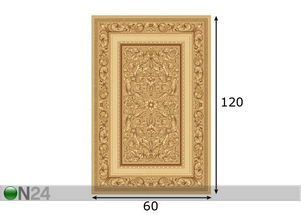 Vaip Standard Gloria 60x120 cm mõõdud