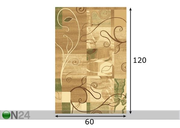 Vaip Standard Paloma 60x120 cm mõõdud
