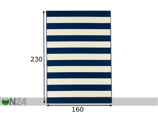 Vaip Stripes 160x230 cm mõõdud