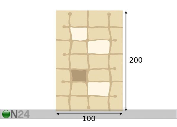 Vaip Structural Edna 100x200 cm mõõdud