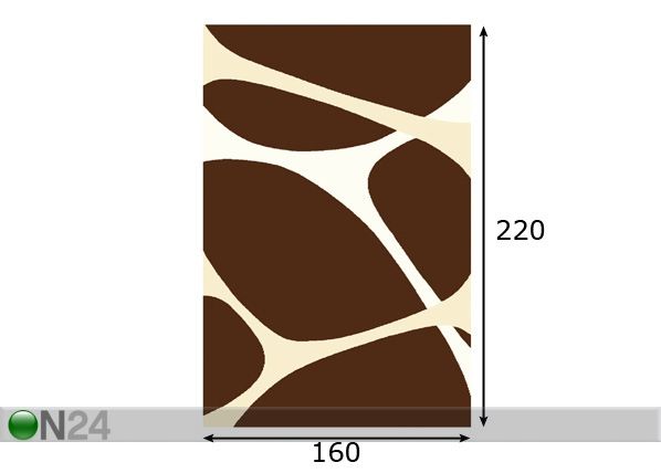 Vaip Structural Pascal 160x220 cm mõõdud