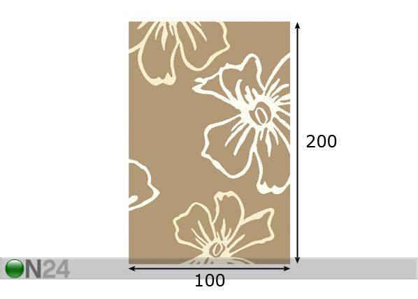 Vaip Structural Suzi 100x200 cm mõõdud