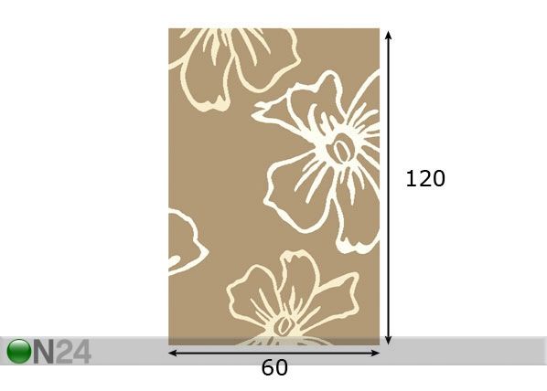 Vaip Structural Suzi 60x120 cm mõõdud